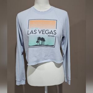 Welcome to the Strip Las Vegas Cropped Sweatshirt size Medium